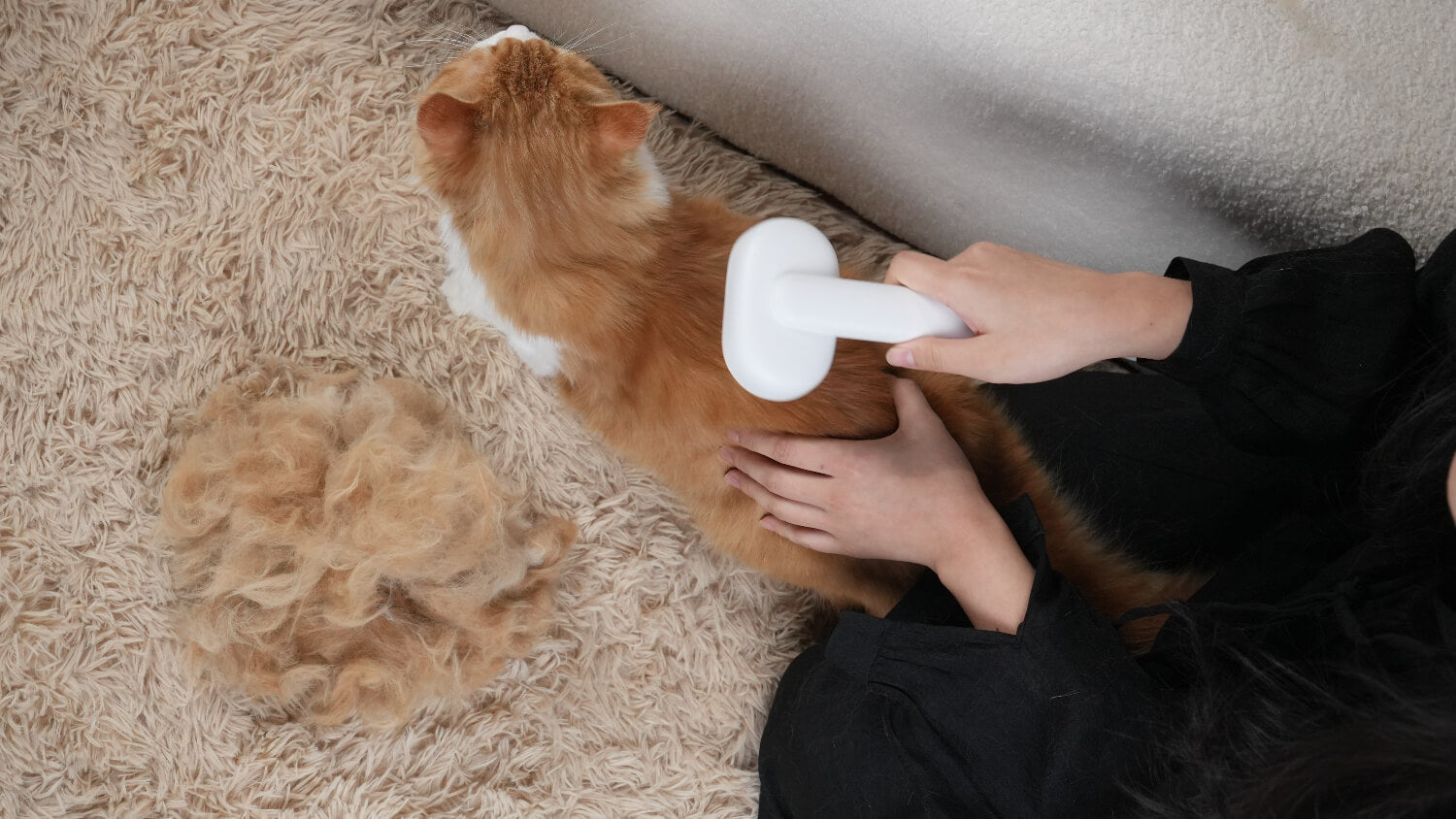 Tired of picking hair out of brushes?