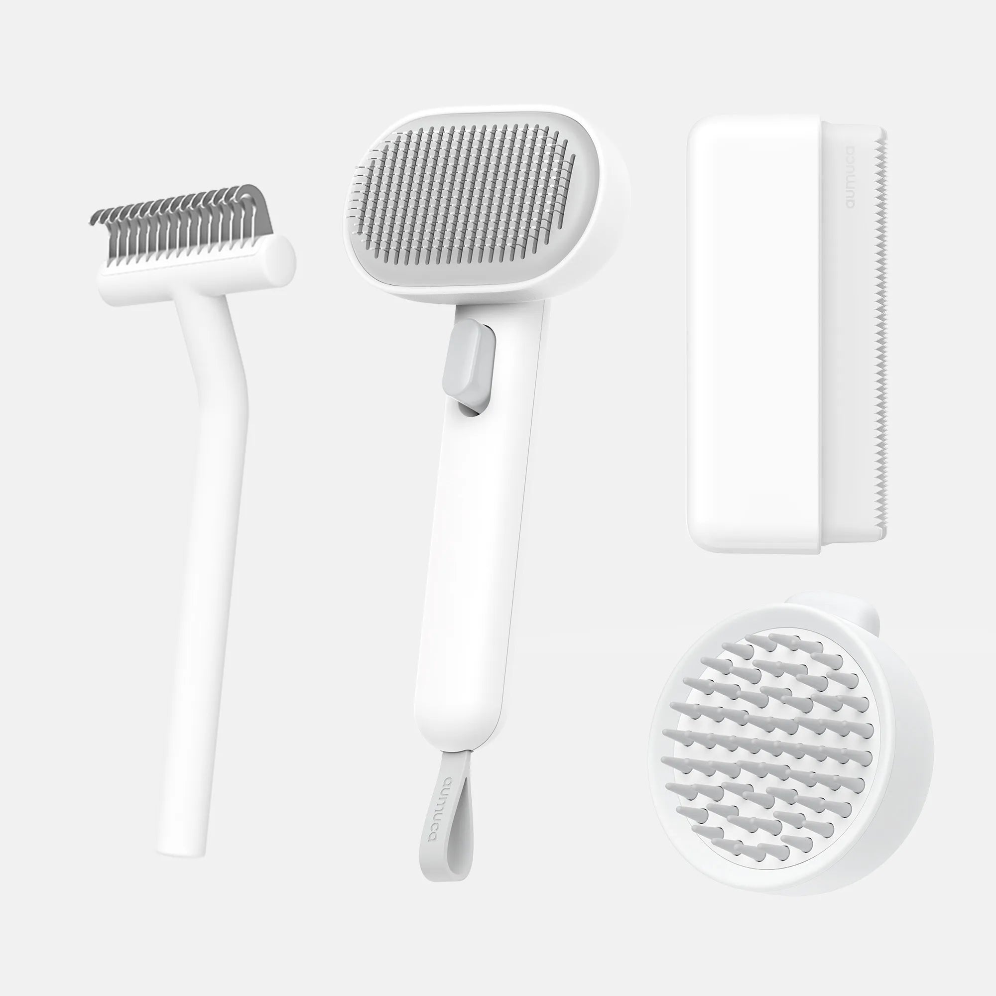 For Multi-Cat Long and Short Haired Cats Grooming | aumuca Cat Brushes Package